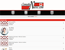 Tablet Screenshot of canadianurse.com
